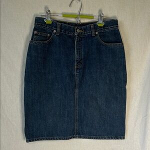 Polo Jeans Co Ralph Lauren Denim Skirt Blue Classic Midi